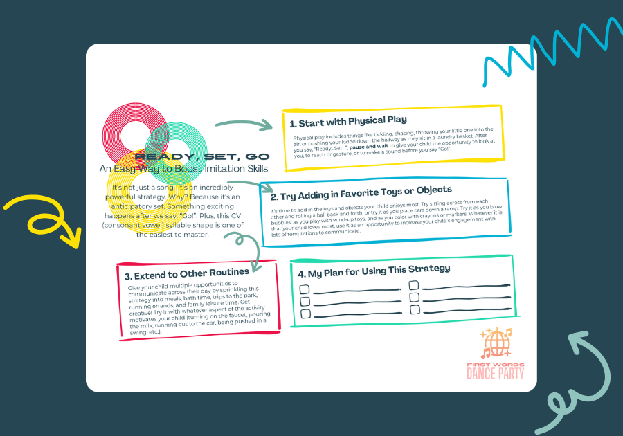 A speech and language activity for a late talker.