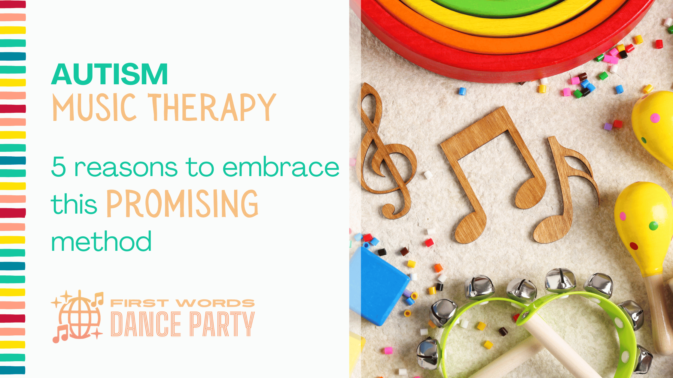 Instruments used in autism music therapy.