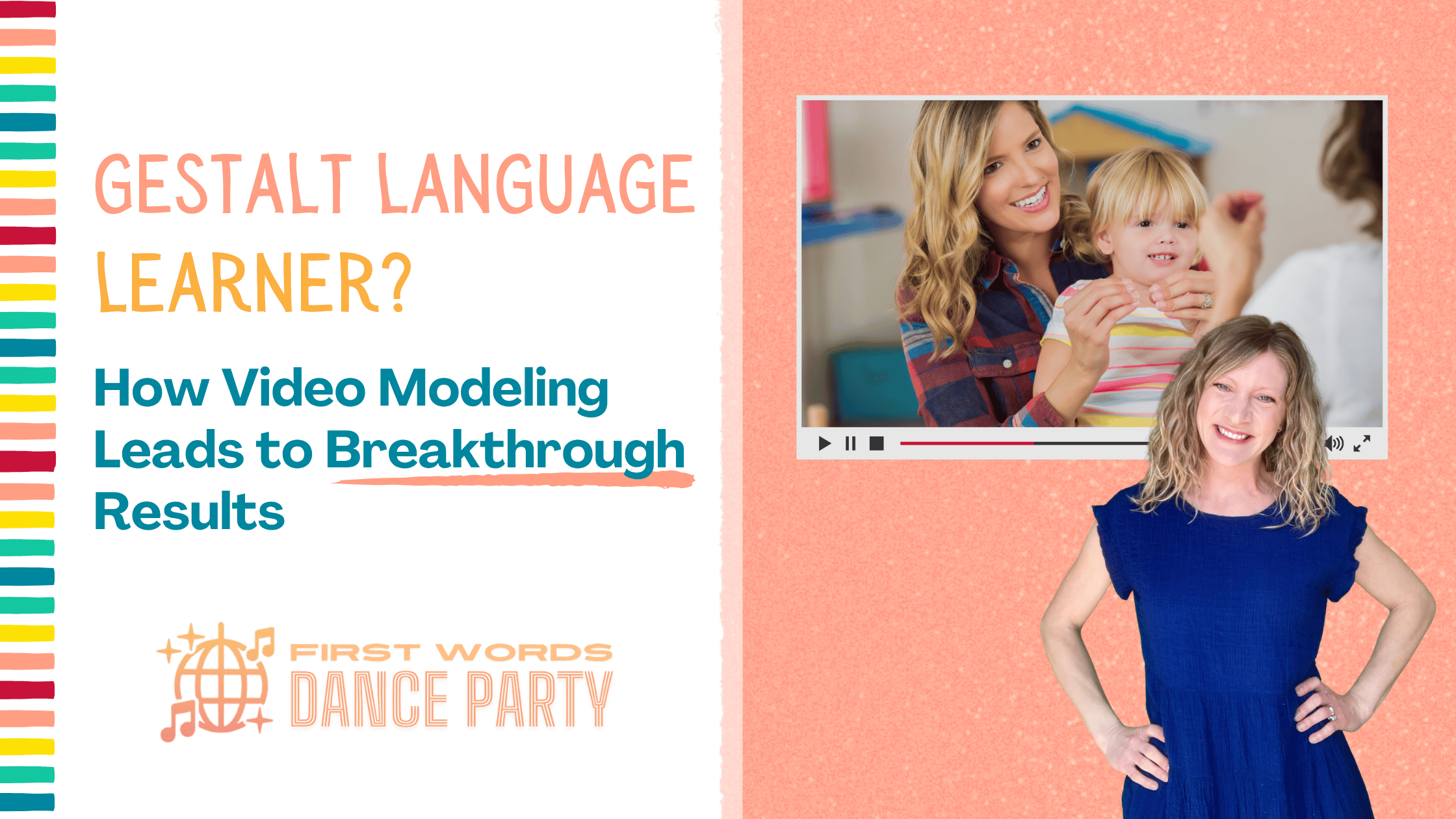 A gestalt language learner learning to sign "more" in a video.