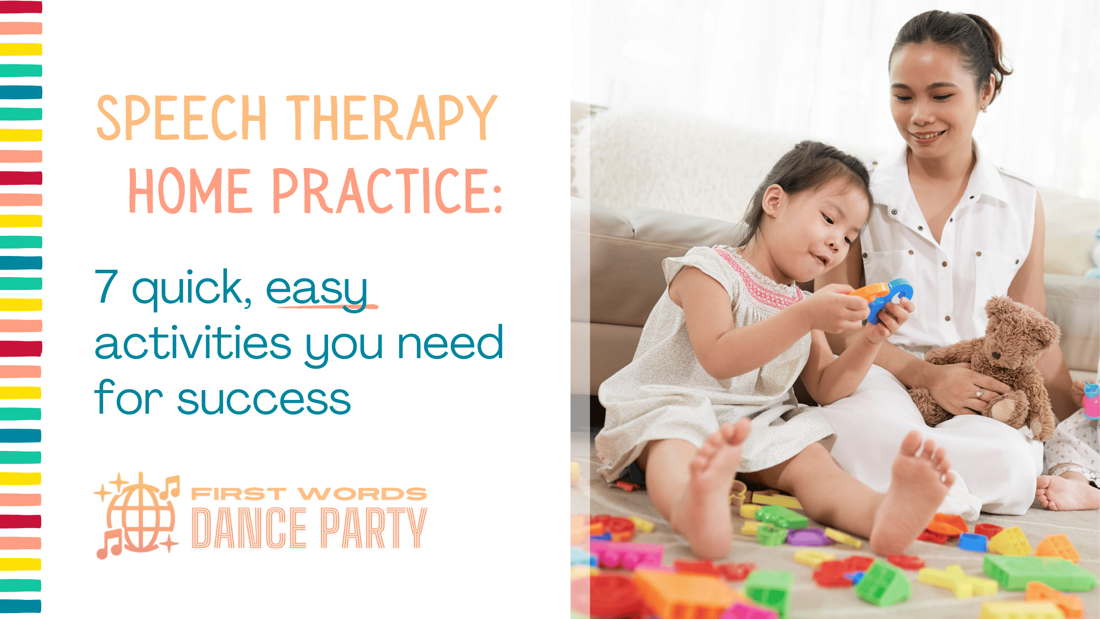 A mother and child engaging in speech therapy home practice.