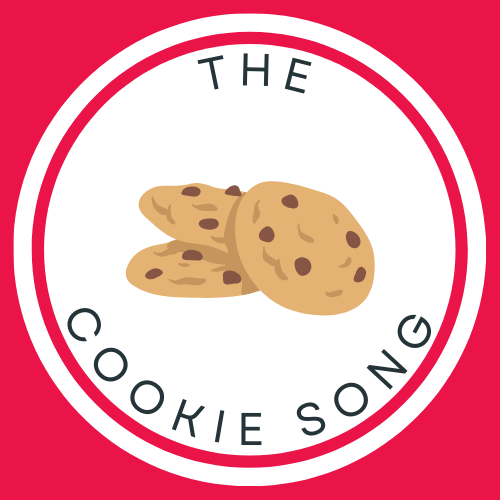 A song cover for a song about cookies featuring three cookies.