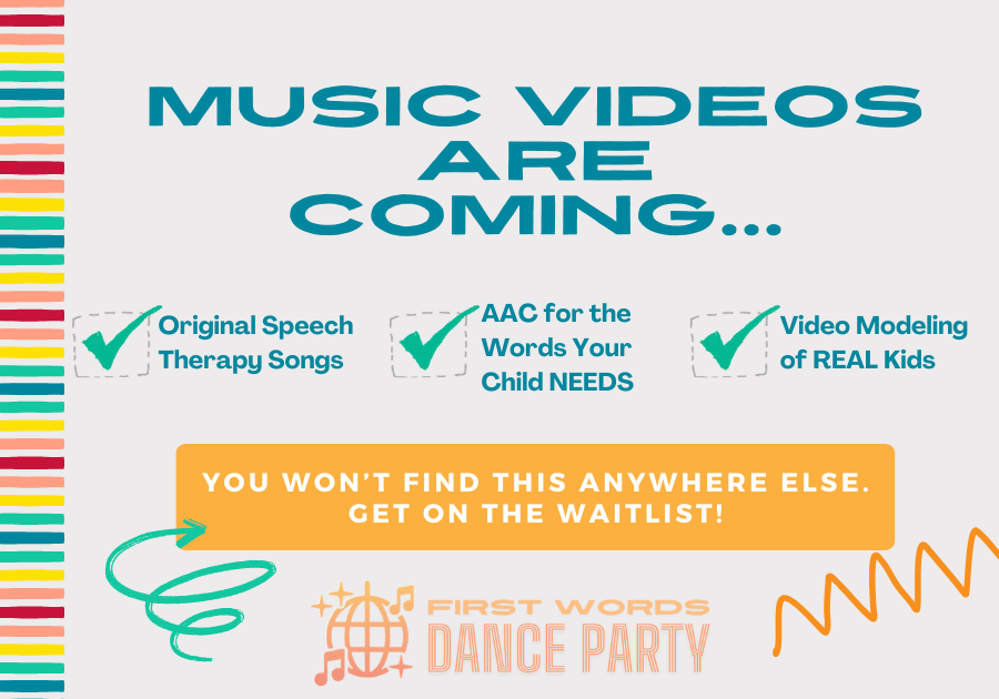 A description of gestalt language processing speech therapy music videos.