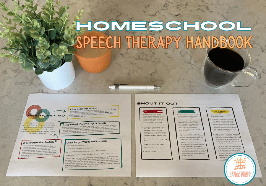 A handbook for speech therapy homeschool programs.